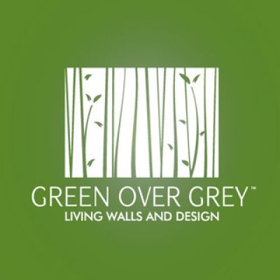 Green Over Grey Logo Design